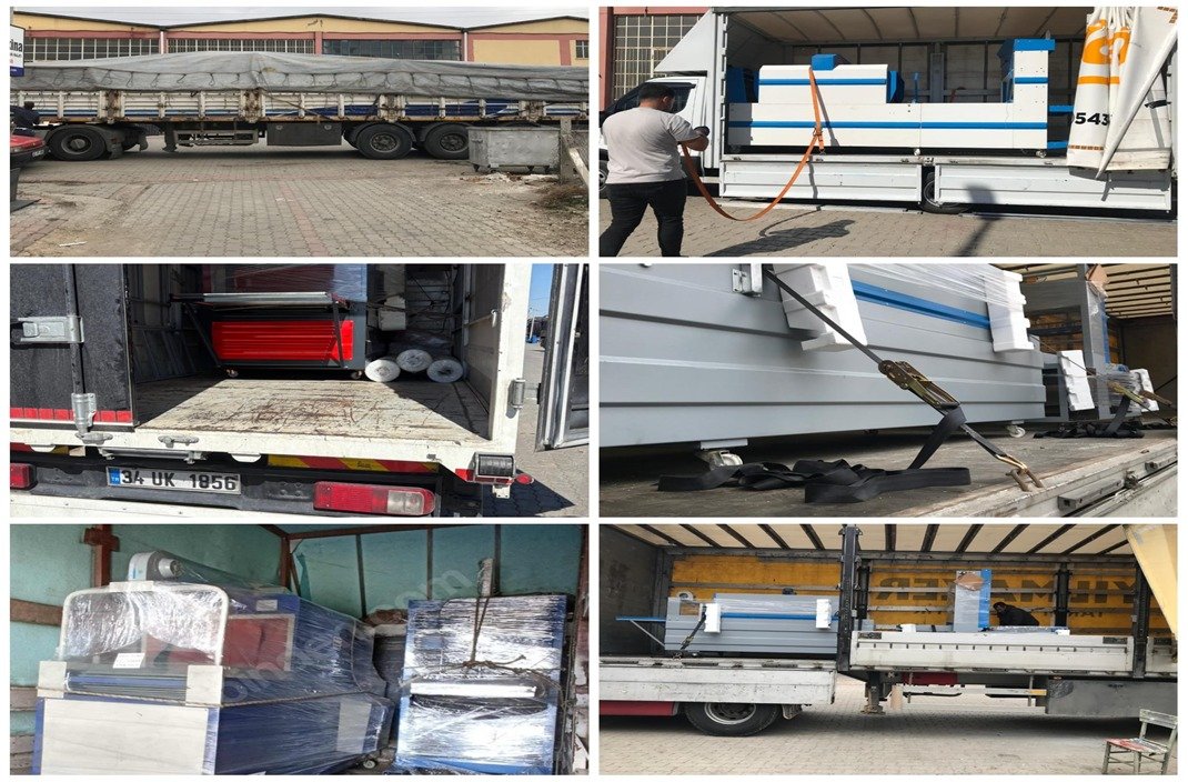 Akkor Makina sevkiyat hazırlığı ve makine yükleme süreci