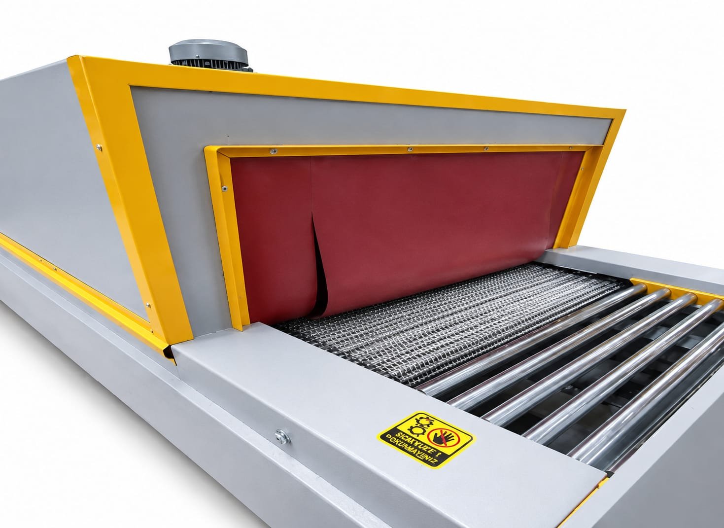 Yarı otomatik shrink paketleme makinesi genel görünümü